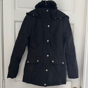 Jessica Simpson black hooded jacket